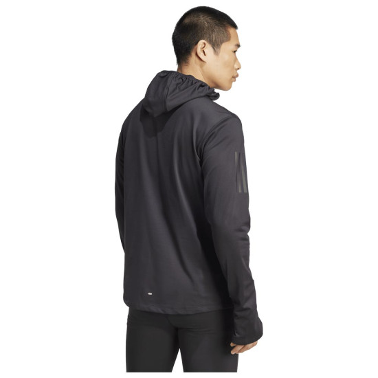 Adidas Ανδρική μακρυμάνικη μπλούζα Own the Run Winterized Hooded Half-Zip